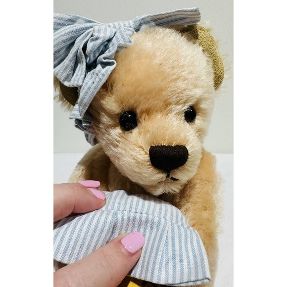 Vintage Effanbee Bear Essentials Cuddles Bear Plush 100% Mohair - Picture 3 of 11